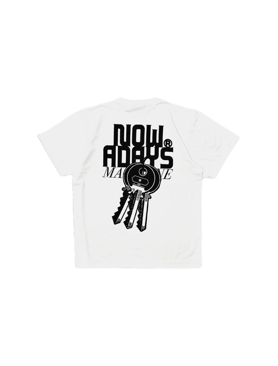 Nowadays Magazine Keys T-Shirt White