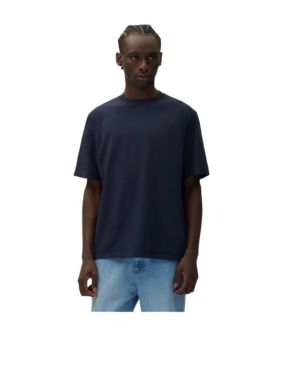 Arte Antwerp Cut Out Print T-Shirt Navy