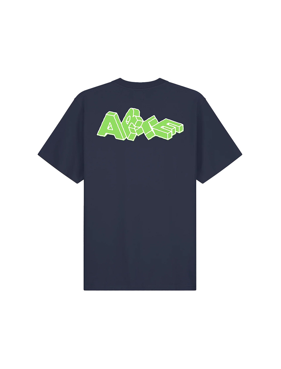 Arte Antwerp Blocks Print T-Shirt Navy