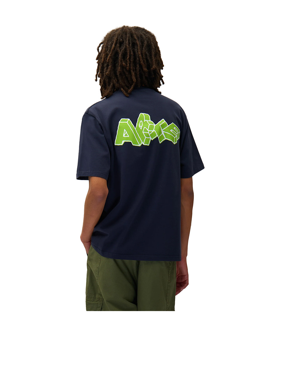 Arte Antwerp Blocks Print T-Shirt Navy