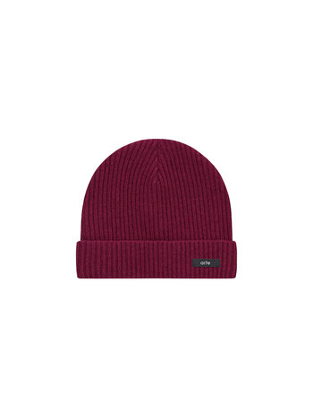 Arte Antwerp Label Beanie Bordeaux