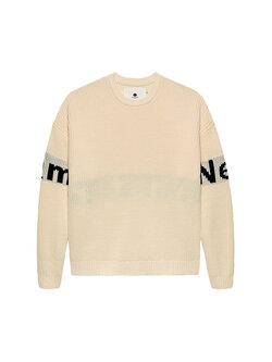 New Amsterdam Surf Association Name Crew Knit Ecru Black