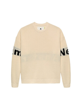 New Amsterdam Surf Association Name Crew Knit Ecru Black