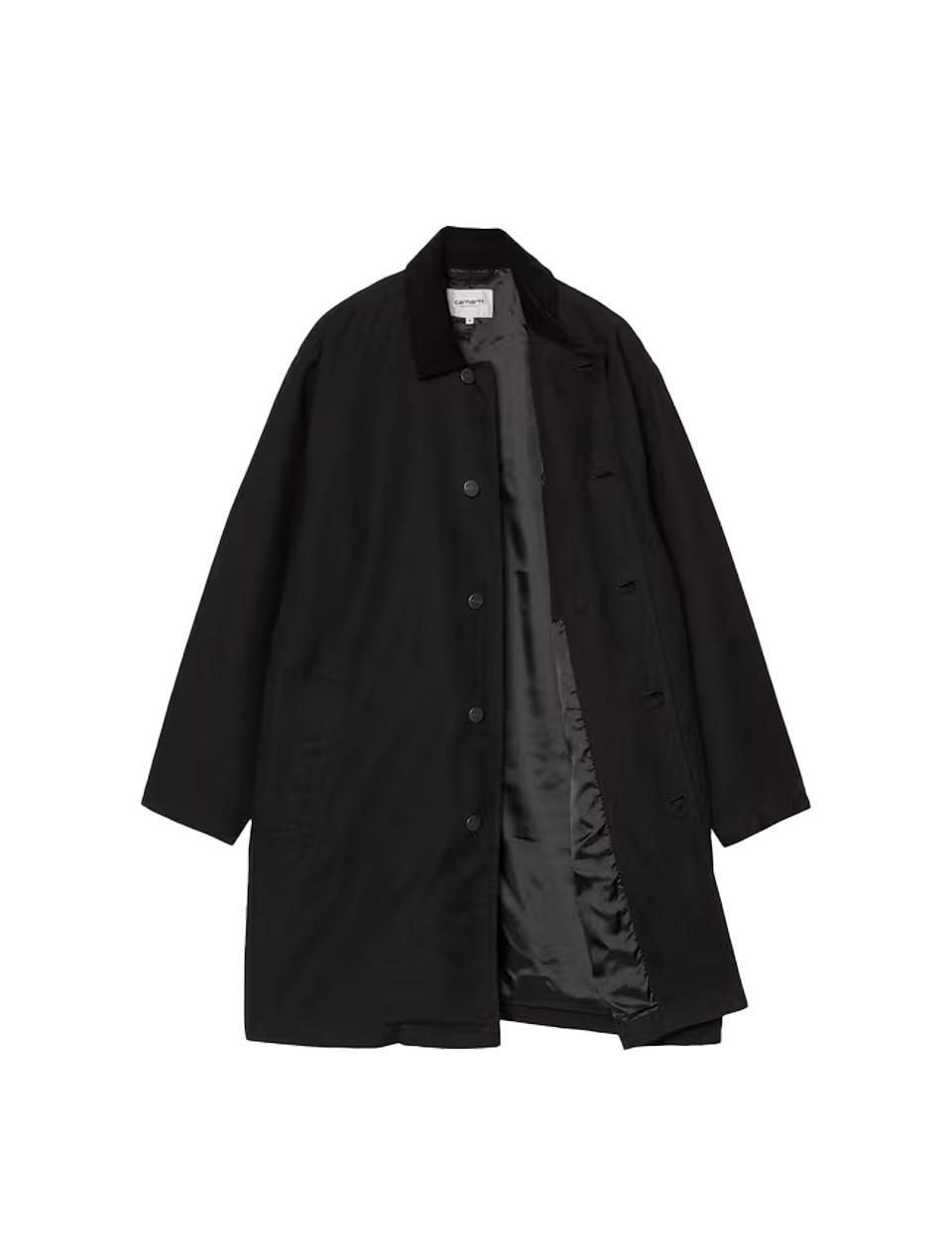 Carhartt WIP Webster Coat Black Black Rinsed