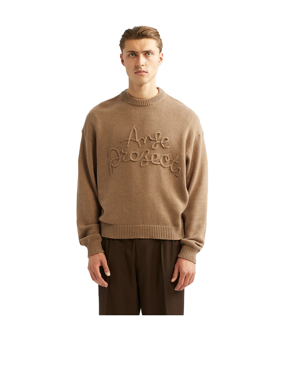 Ange Projects Rope Knit Sweater Brown