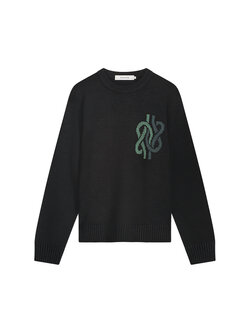 Filling Pieces Knit Sweater Knot Black