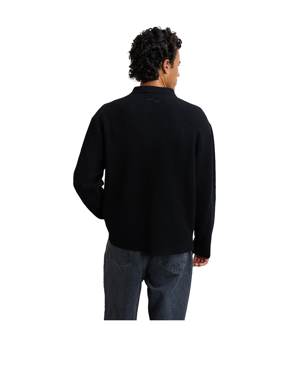 Filling Pieces Knit Shirt Boucle Black