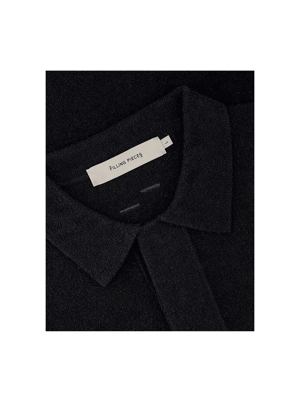Filling Pieces Knit Shirt Boucle Black