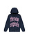 The New Originals Big Logo Zip Up Hoodie Navy Blue Pink