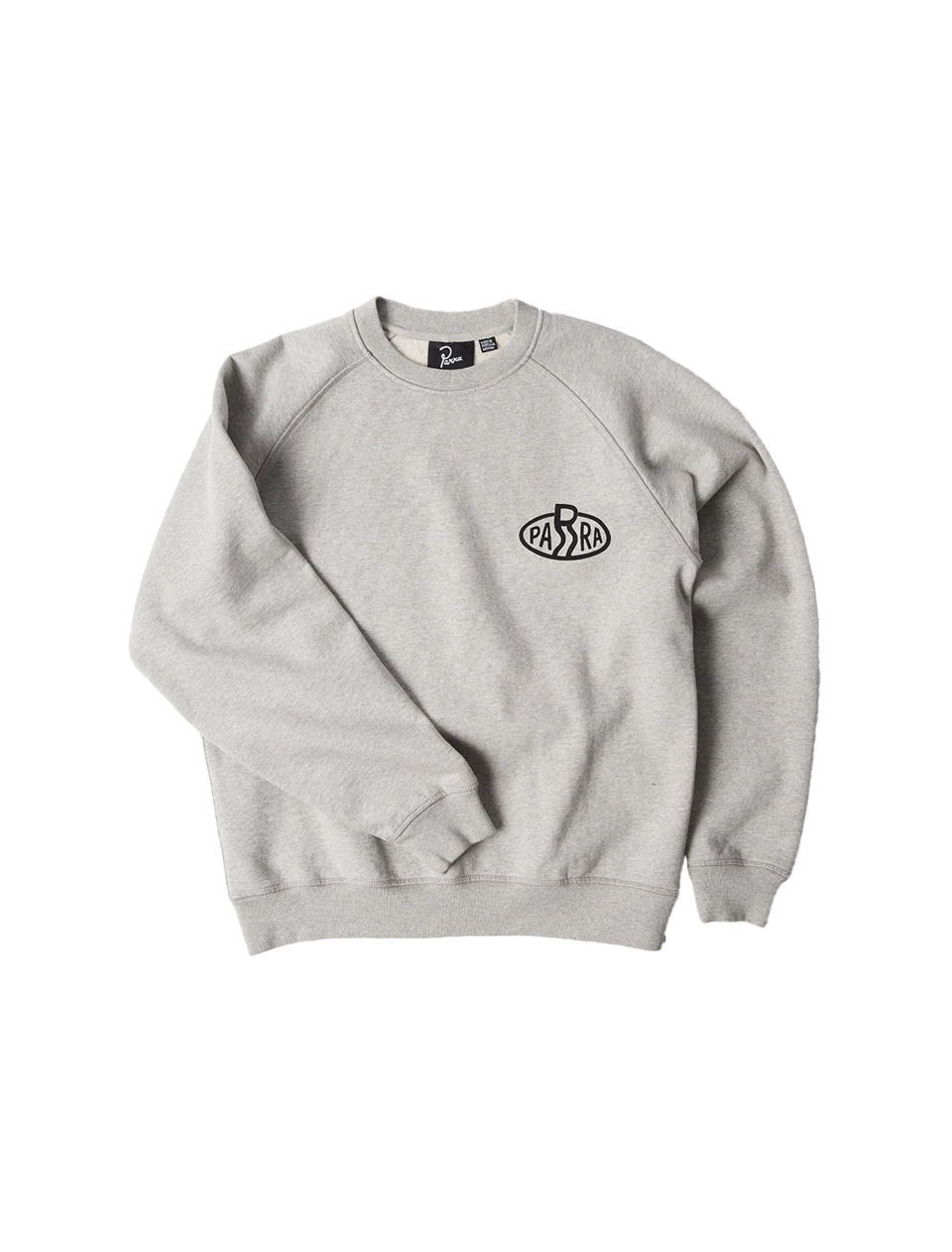 By Parra Legs Logo Crew Neck Sweatshirt Heather Grey