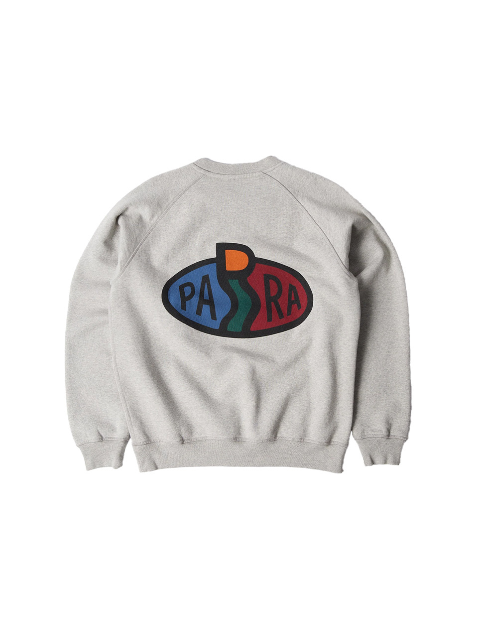 By Parra Legs Logo Crew Neck Sweatshirt Heather Grey