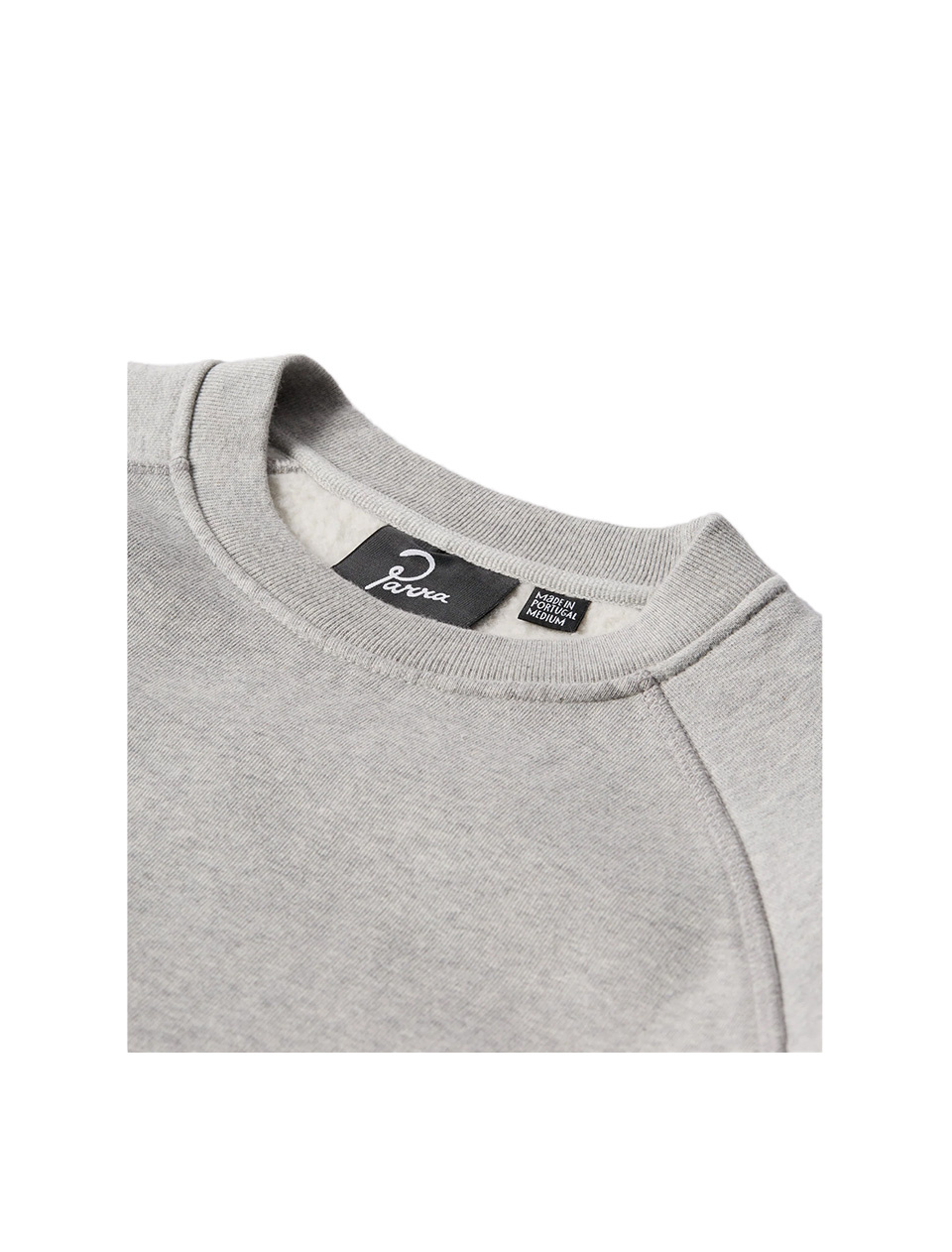 By Parra Legs Logo Crew Neck Sweatshirt Heather Grey