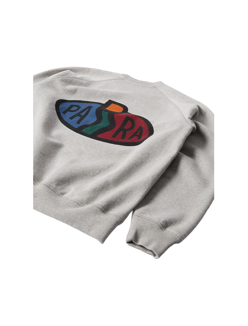 By Parra Legs Logo Crew Neck Sweatshirt Heather Grey