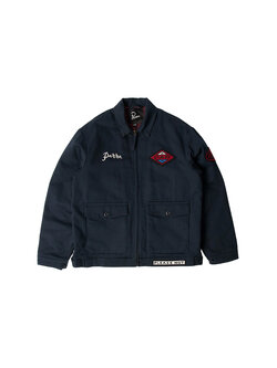 By Parra Pumping Gas Jacket Navy Blue