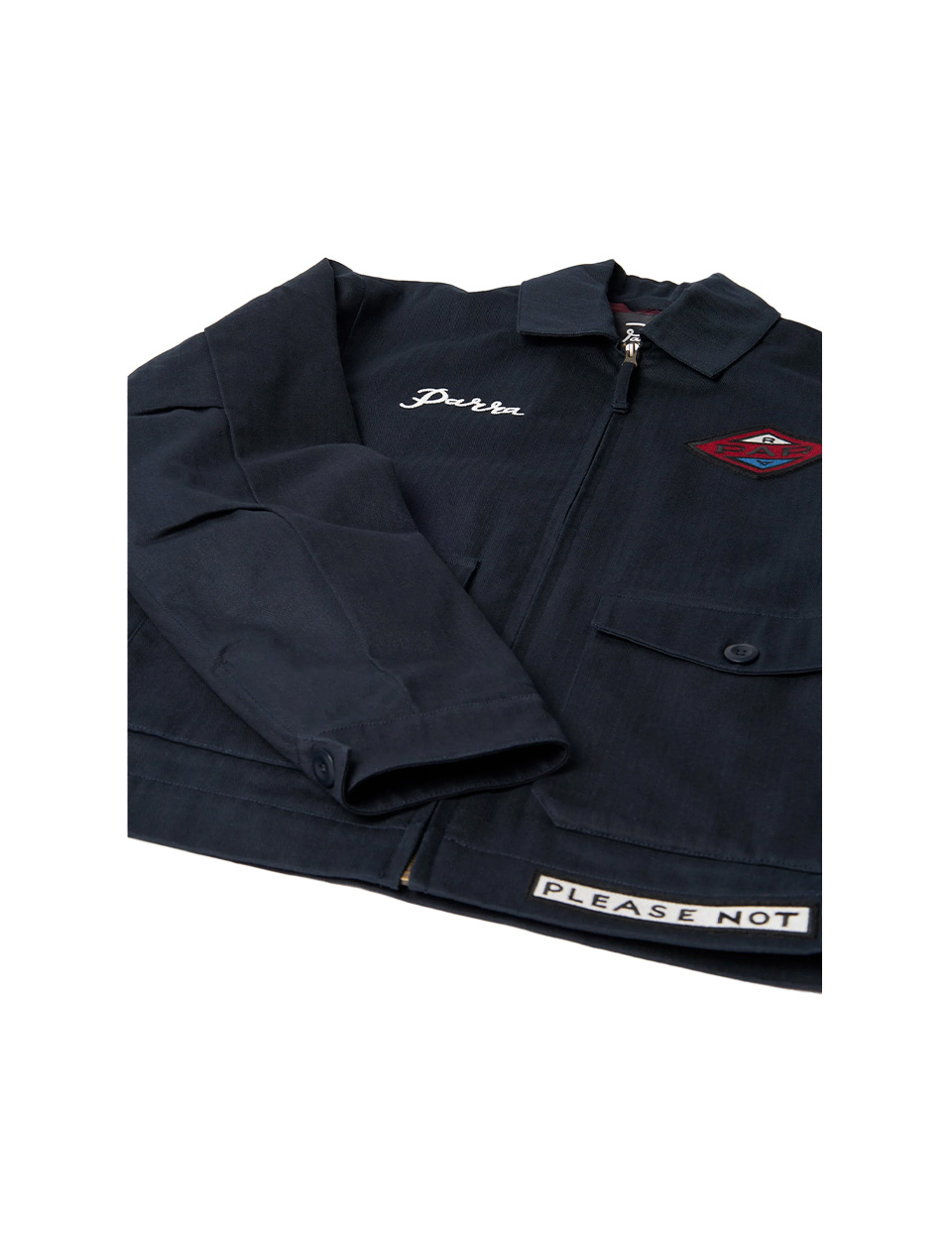 By Parra Pumping Gas Jacket Navy Blue