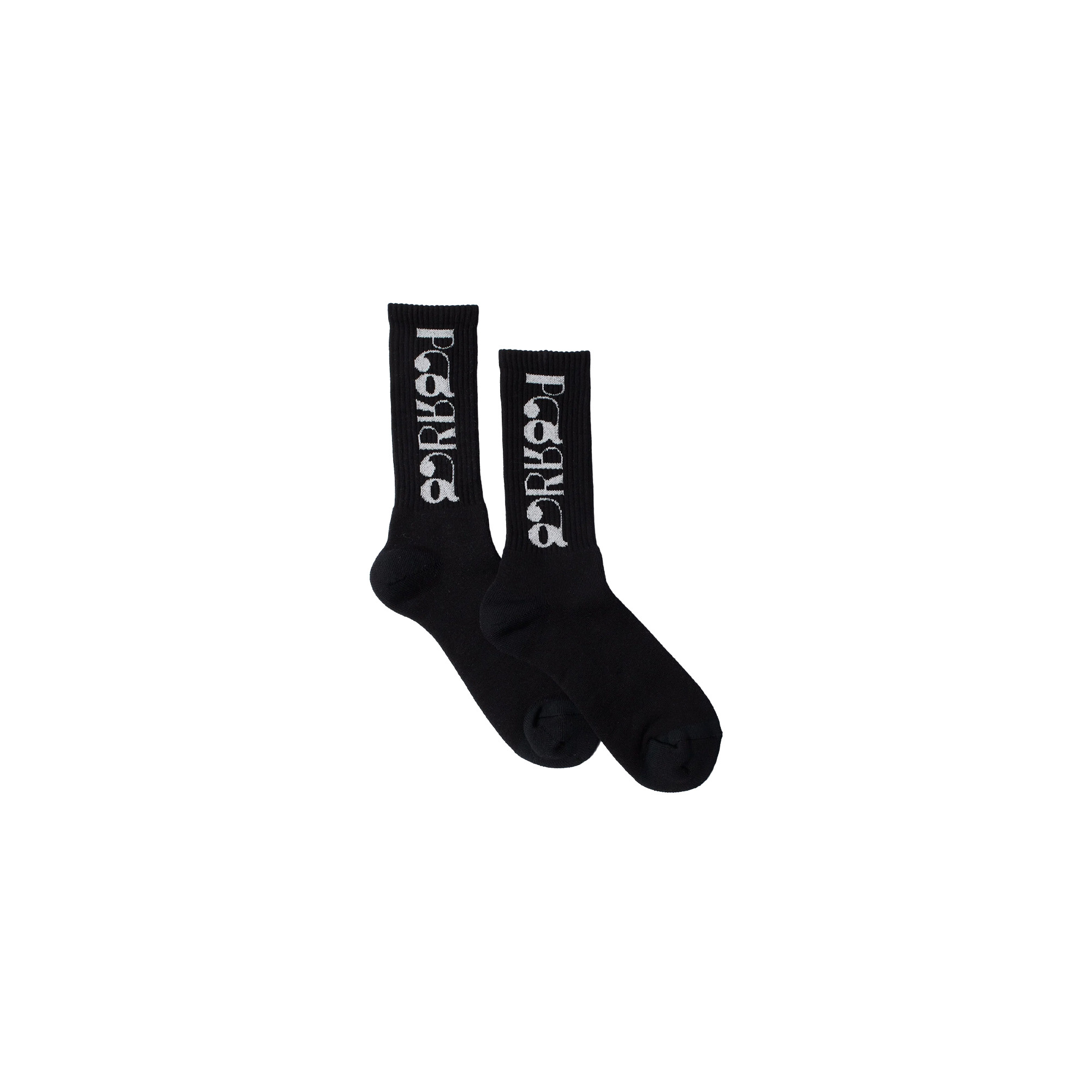 By Parra Tokyo Logo Crew Socks Black