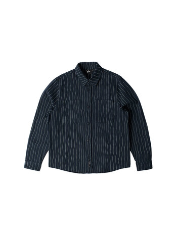 By Parra Meandering Lines Shirt Navy Blue