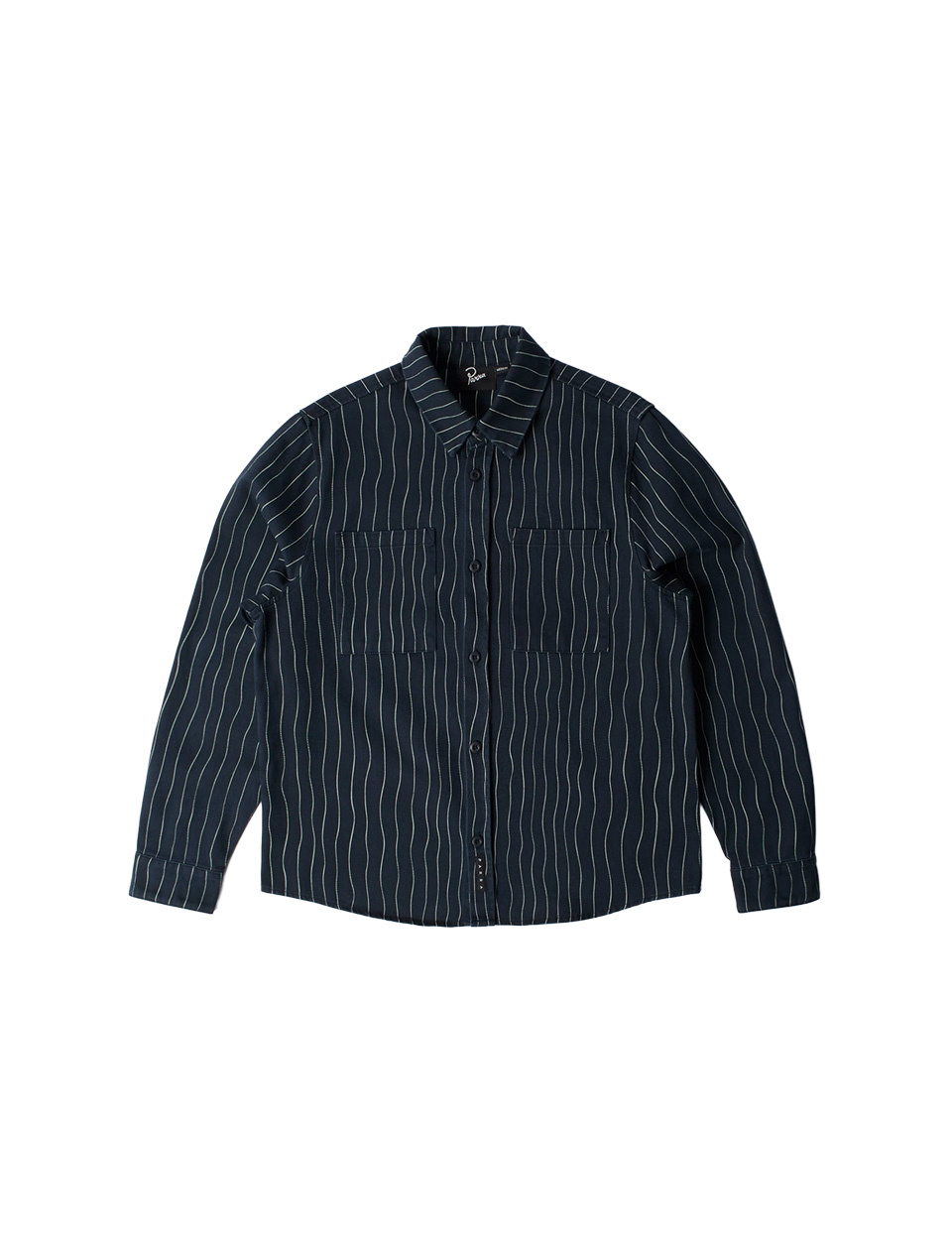 By Parra Meandering Lines Shirt Navy Blue