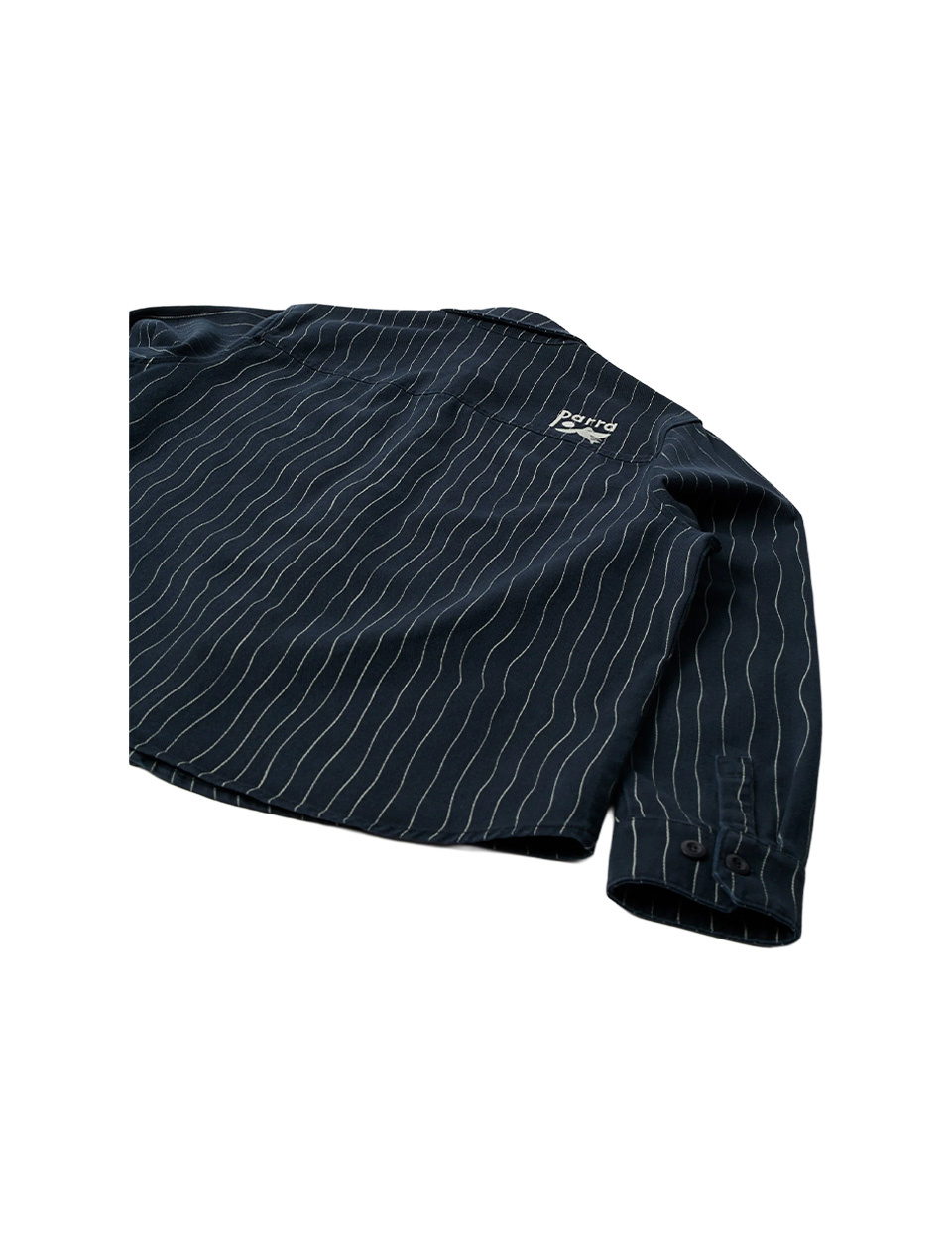 By Parra Meandering Lines Shirt Navy Blue