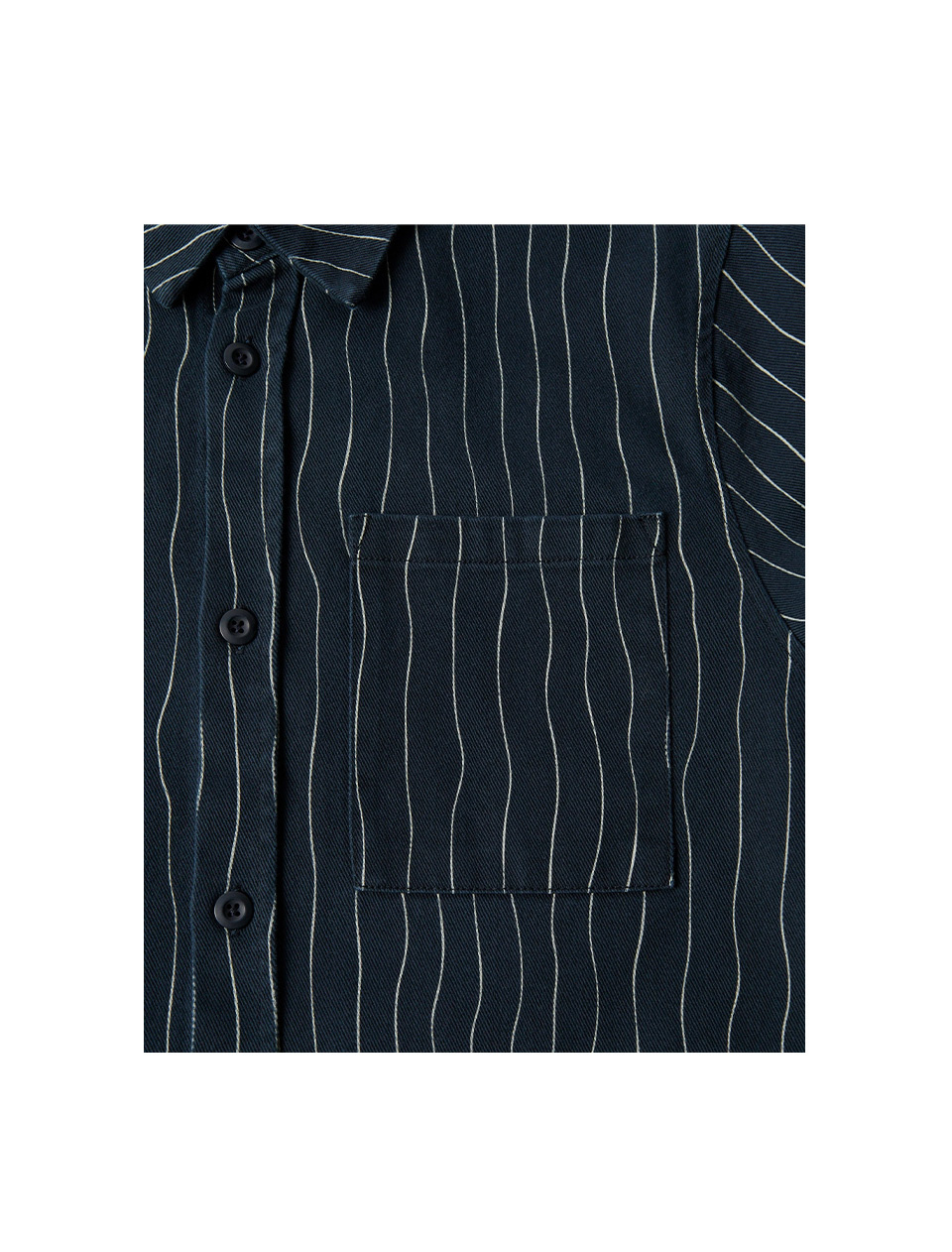 By Parra Meandering Lines Shirt Navy Blue