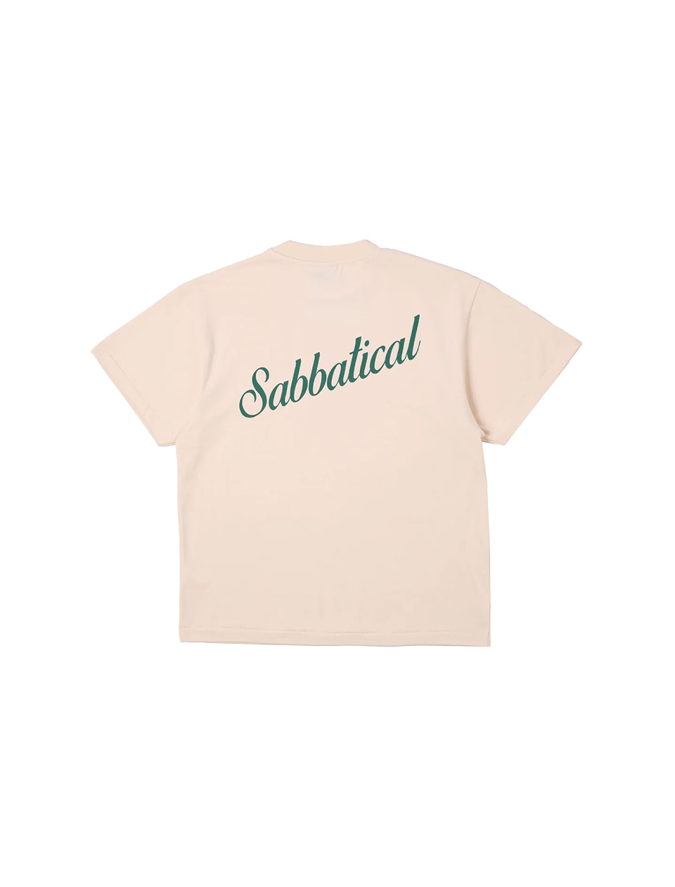 Sabbatical Script Logo T-Shirt Vanilla