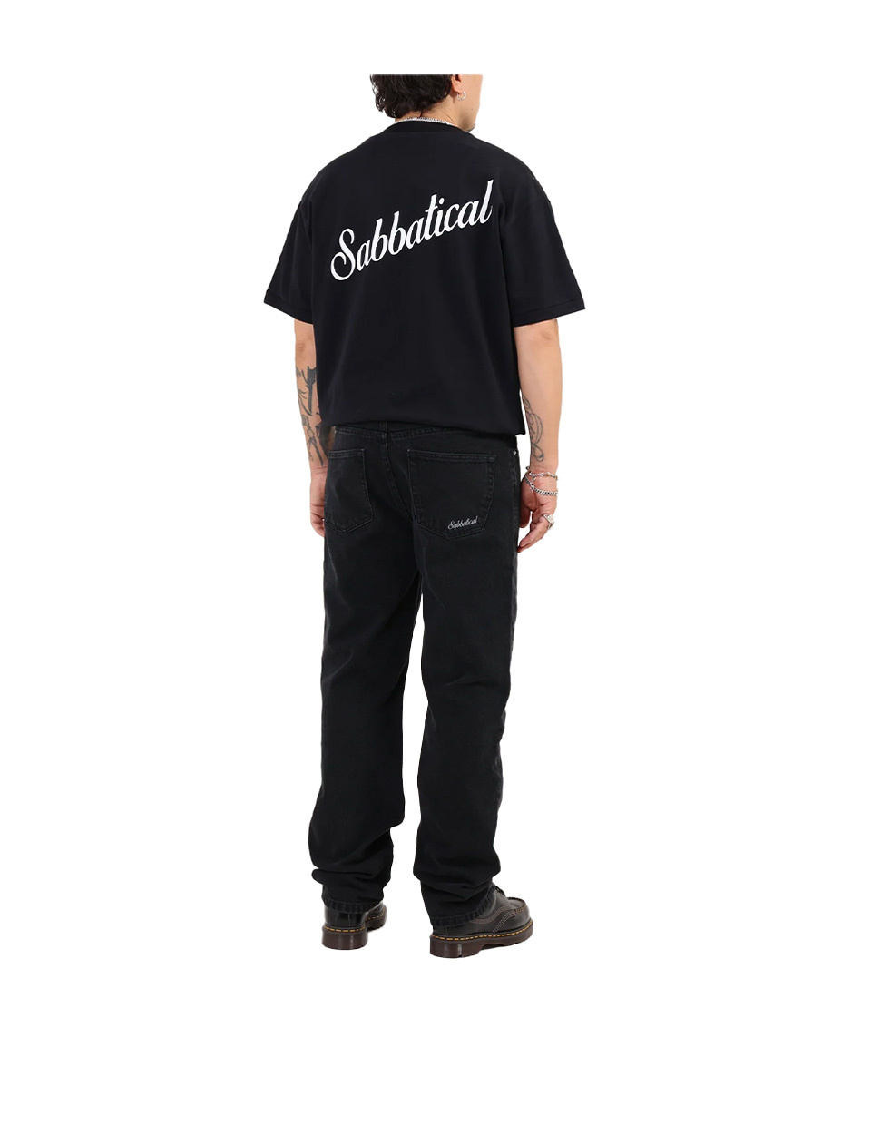 Sabbatical Script Logo T-Shirt Black