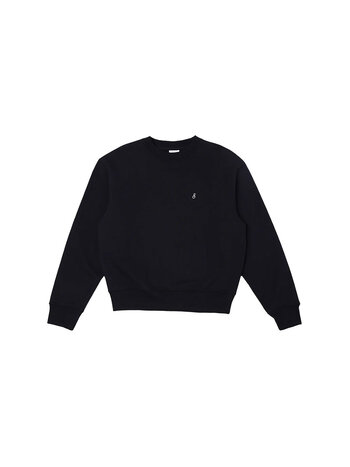 Sabbatical Script Logo Crewneck Black