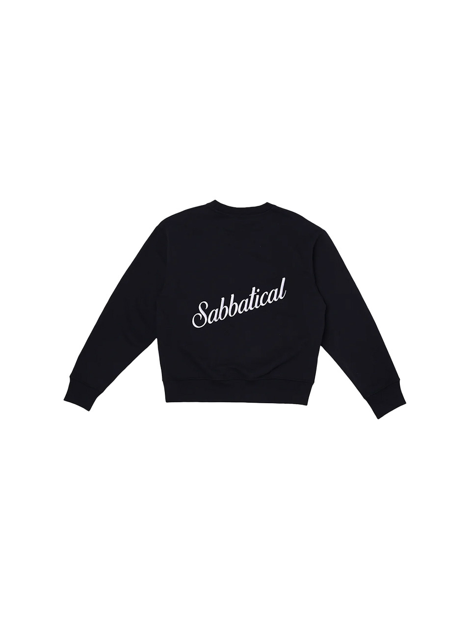 Sabbatical Script Logo Crewneck Black