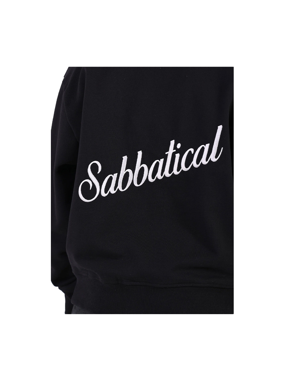 Sabbatical Script Logo Crewneck Black
