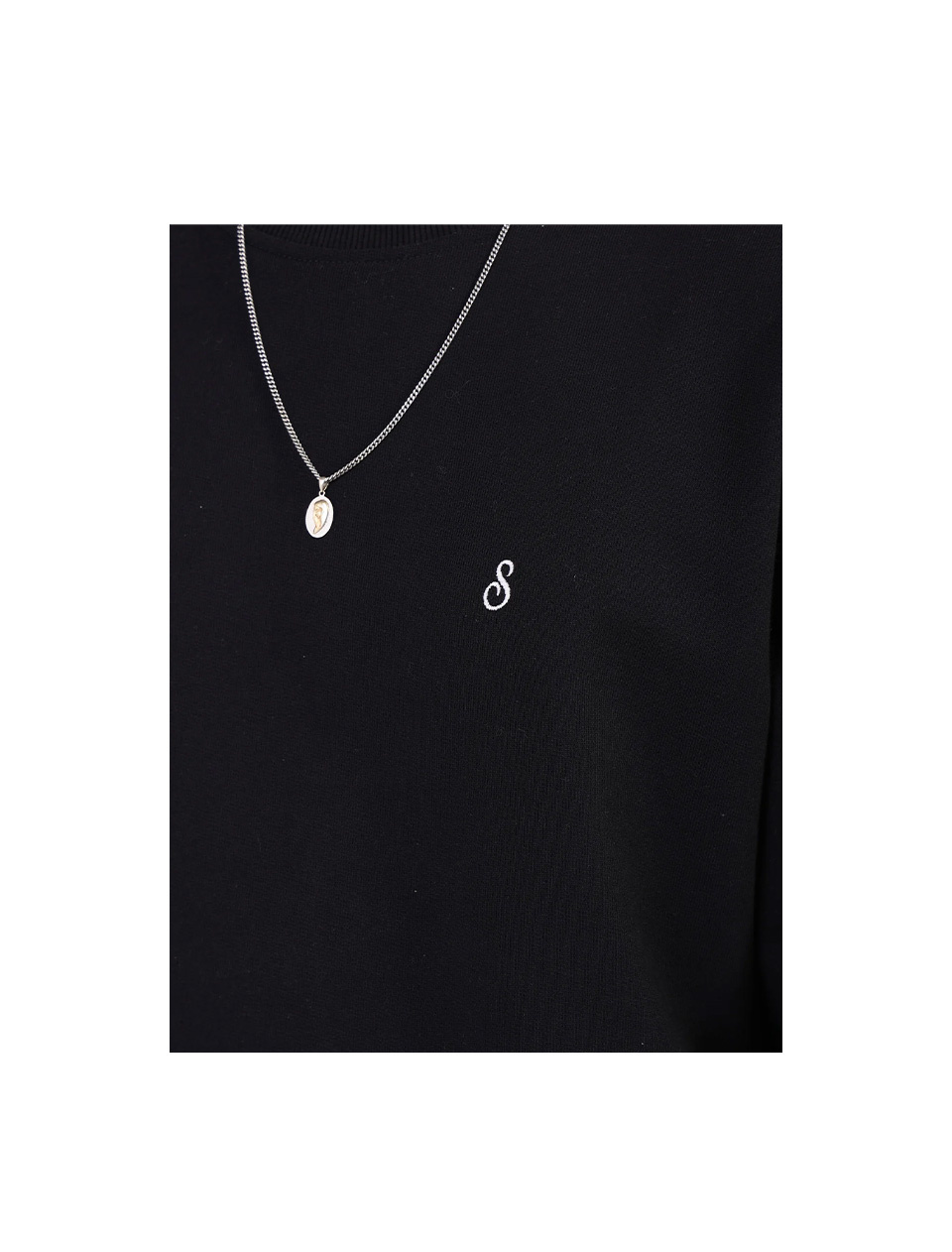 Sabbatical Script Logo Crewneck Black