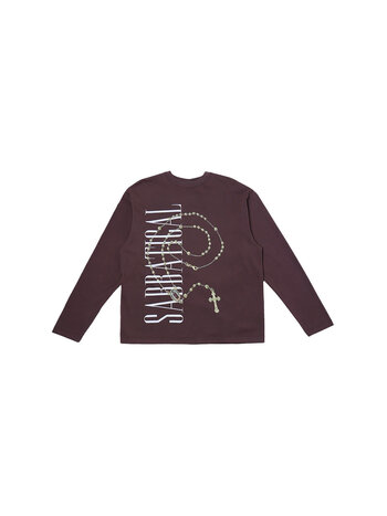 Sabbatical Cross Logo Longsleeve Button Brown