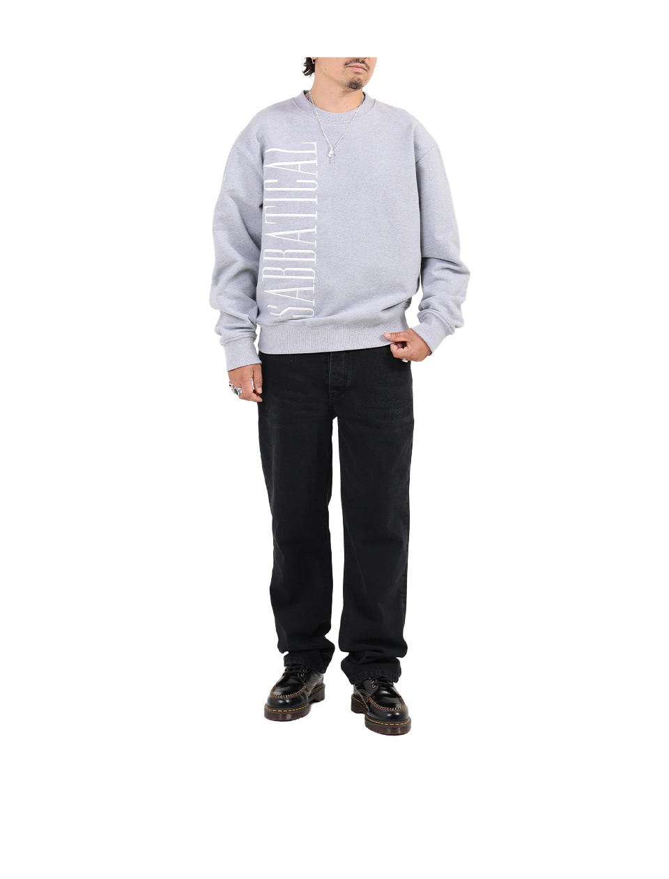 Sabbatical Logo Crewneck Heather Grey
