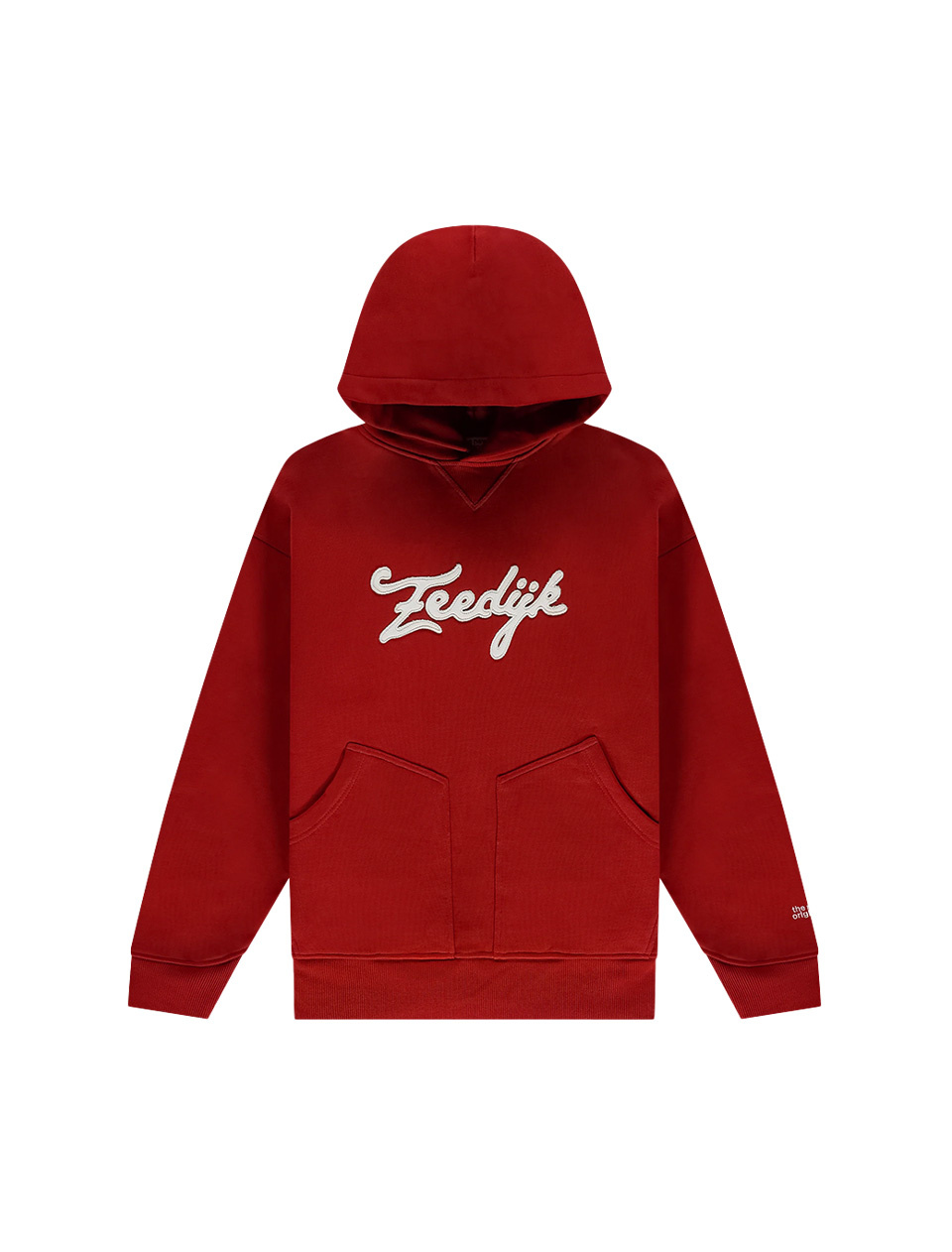 The New Originals Zeedijk Double Pocket Hoodie Barbados Cherry