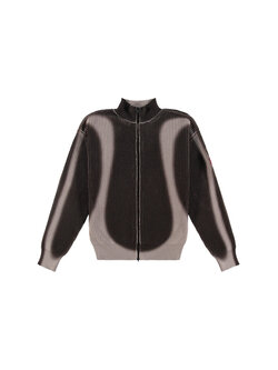 The New Originals Fisherman Curve Zip Up Sweater Acid Brown Cream