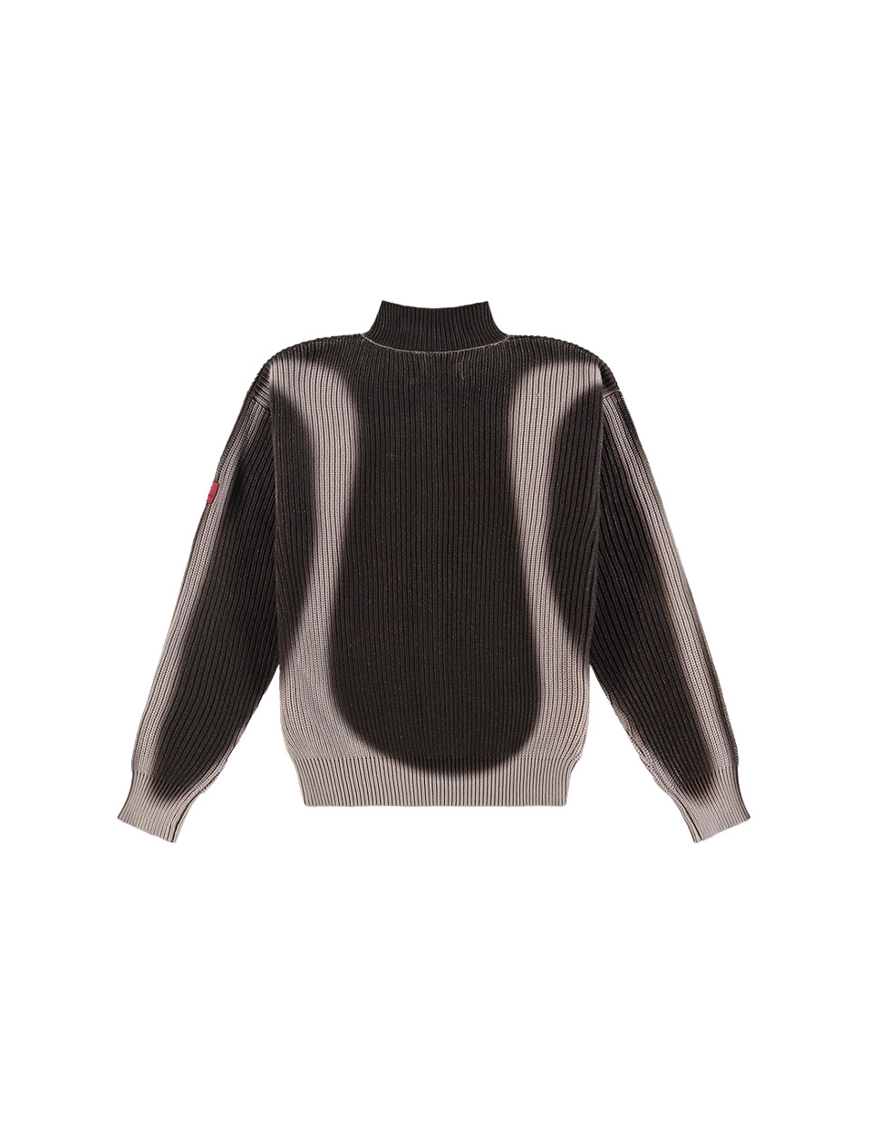 The New Originals Fisherman Curve Zip Up Sweater Acid Brown Cream