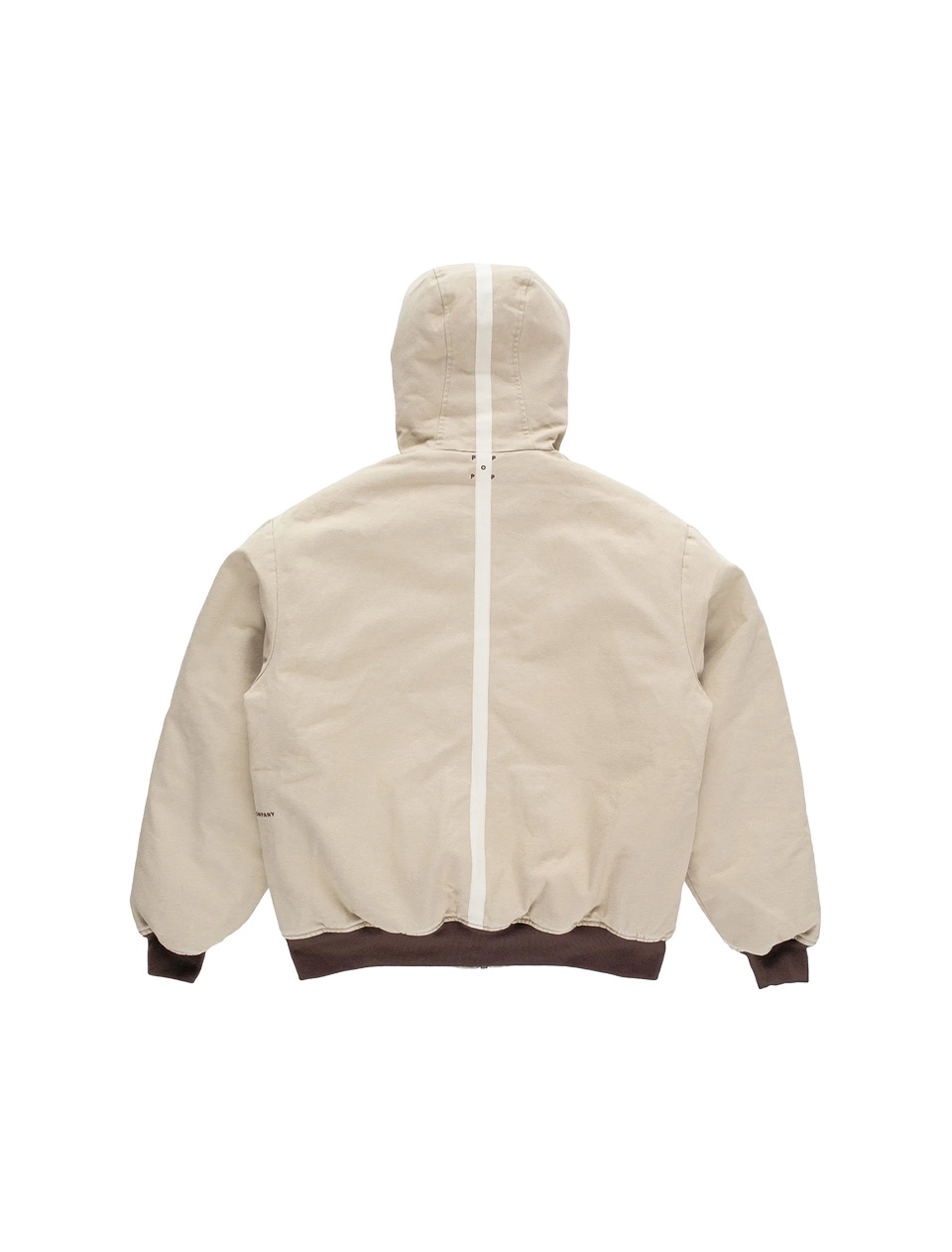 POP Trading Company Hooded Flight Jacket White Pepper