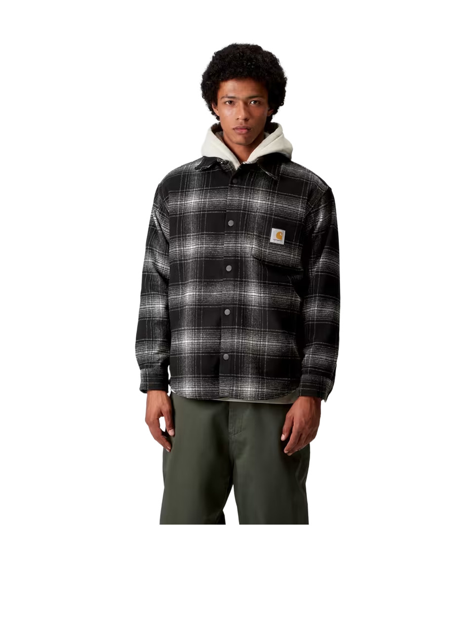 Carhartt WIP Brennan Shirt Jac Brennan Check Black Wax