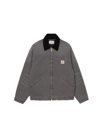 Carhartt WIP OG Detroit Jacket Graphite Black Stone Canvas