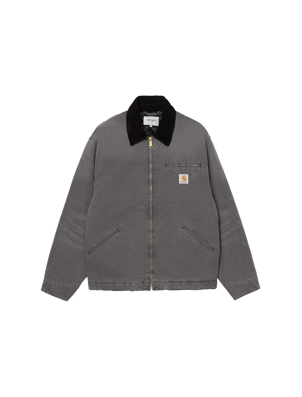 Carhartt WIP OG Detroit Jacket Graphite Black Stone Canvas