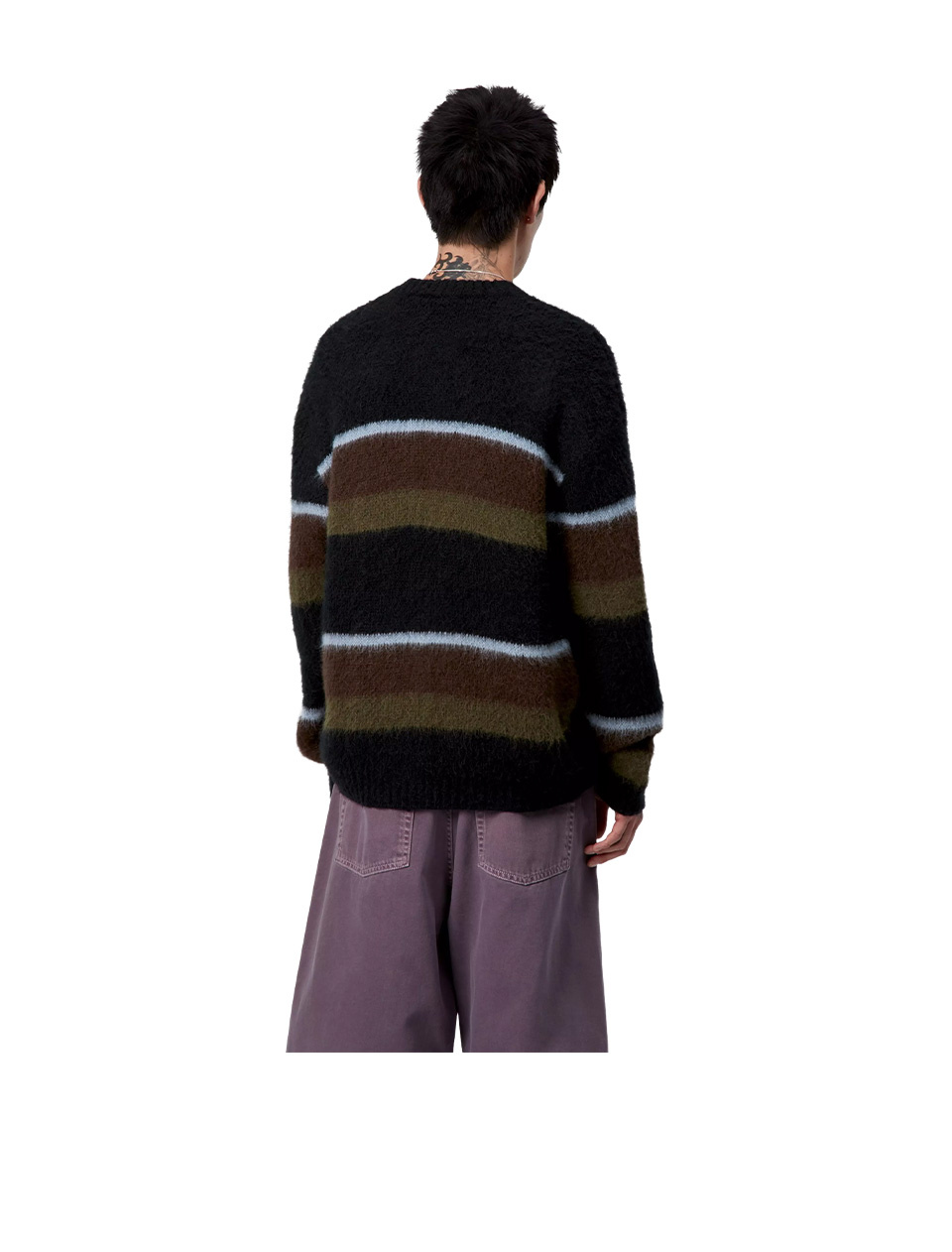 Carhartt WIP Merton Sweater Sundling Stripe Palisander