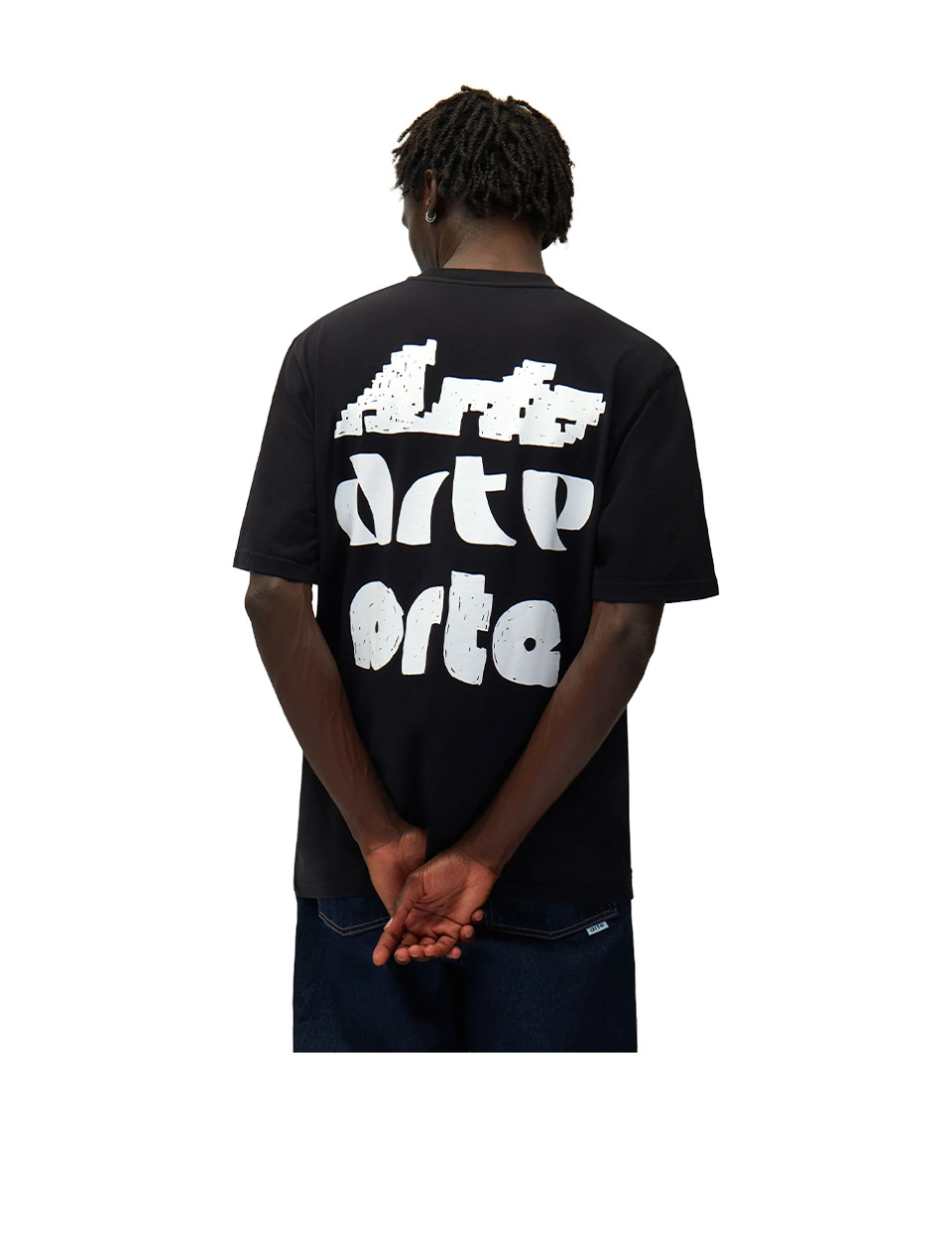 Arte Antwerp Multi Arte Print T-Shirt Black