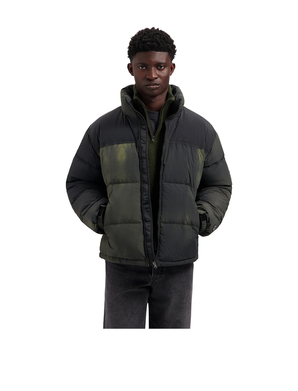 OLAF 2-Tone Puffer Jacket Olive Night