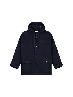 OLAF Wool Duffel Jacket Navy