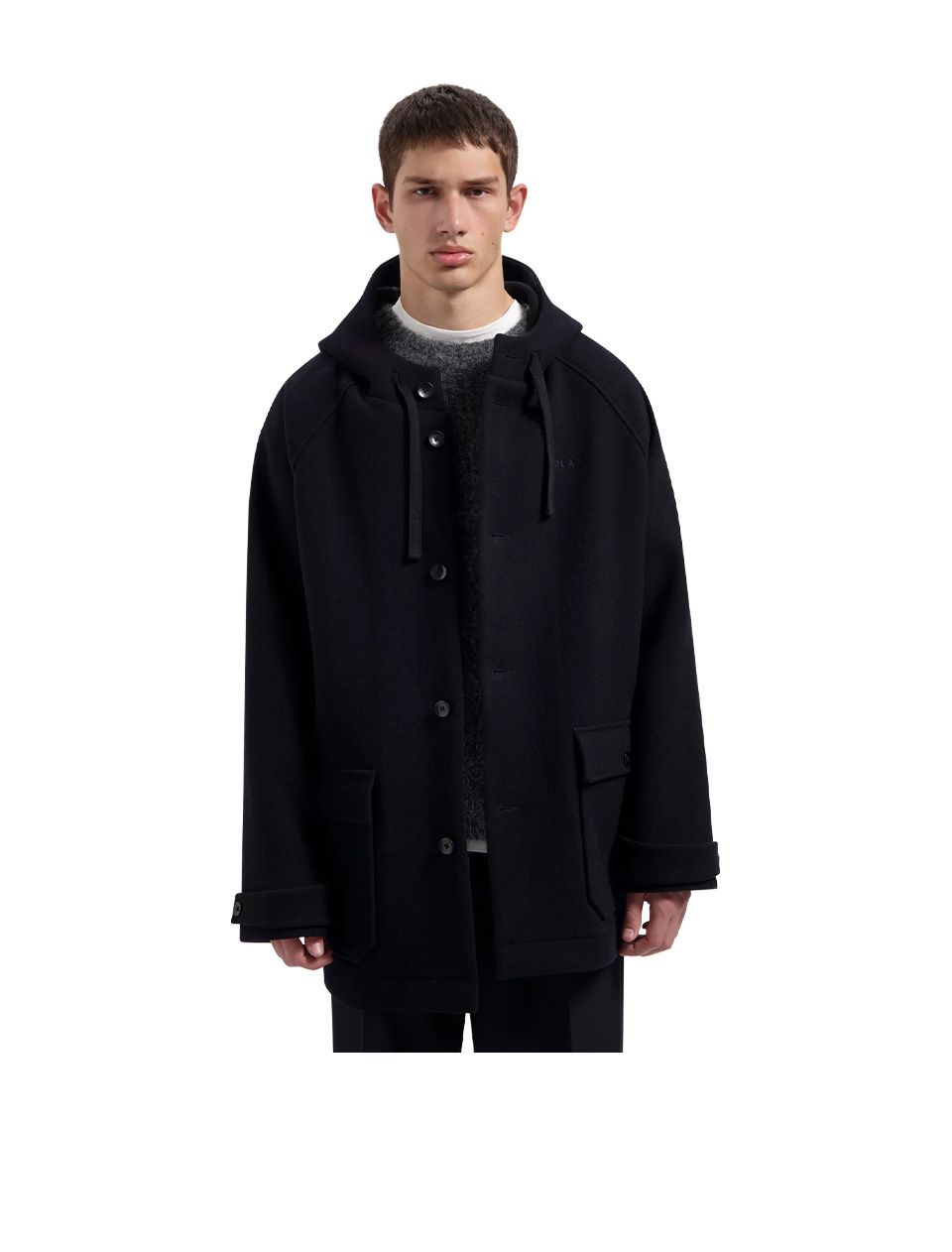 OLAF Wool Duffel Jacket Navy