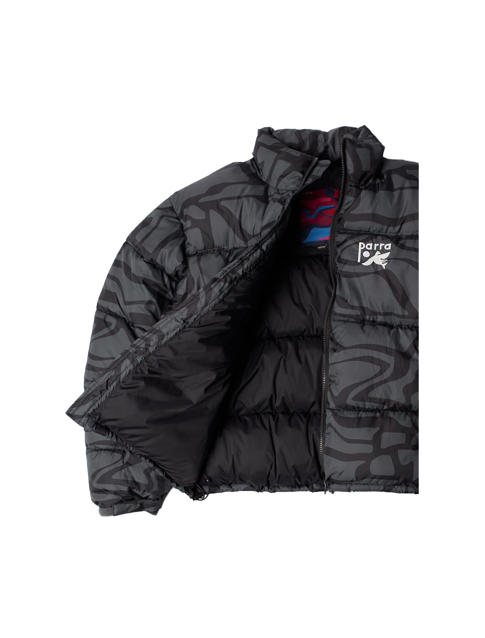 By Parra Broken ftp Puffer Jacket Black