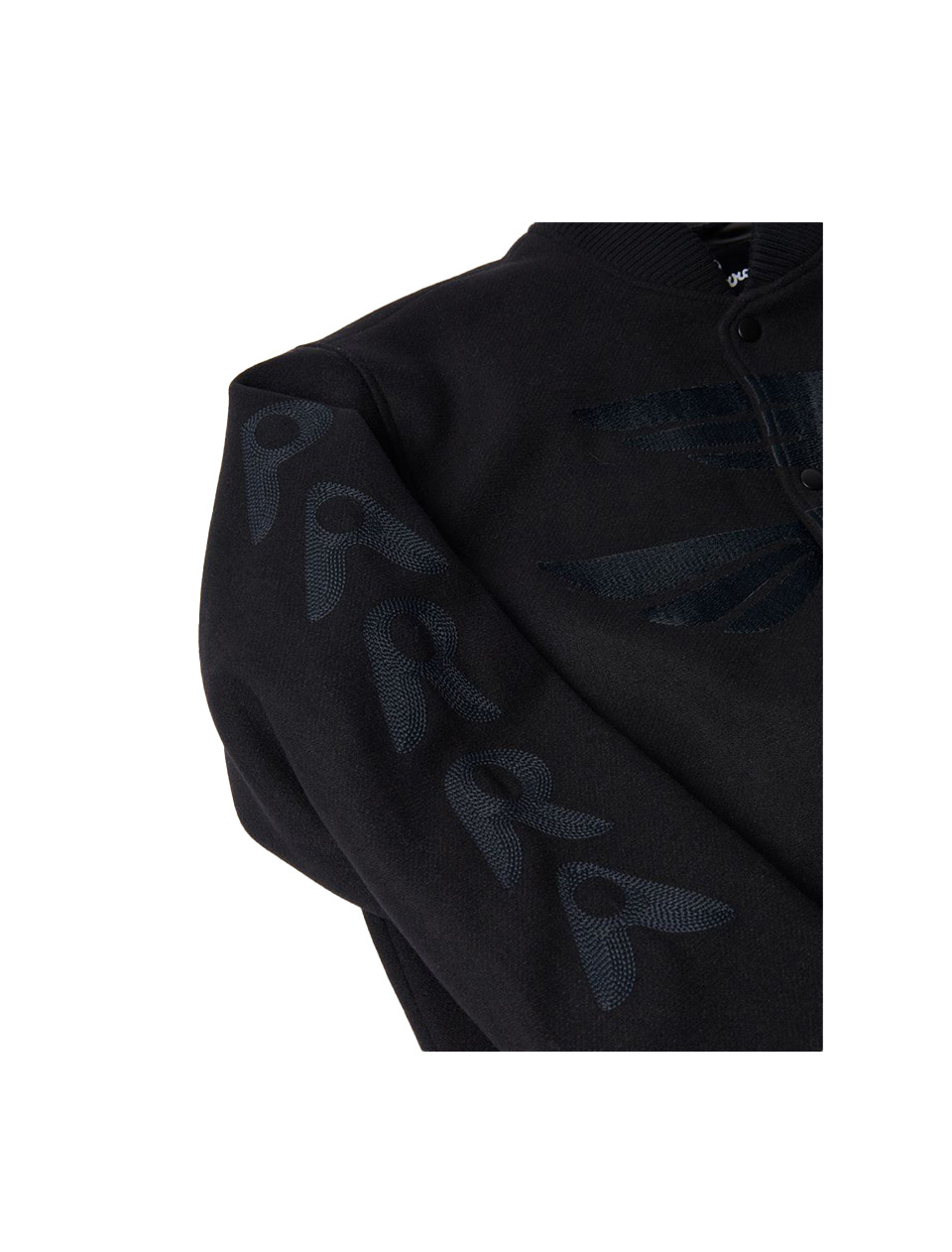 By Parra Not Movie Quality Varsity Jacket Black