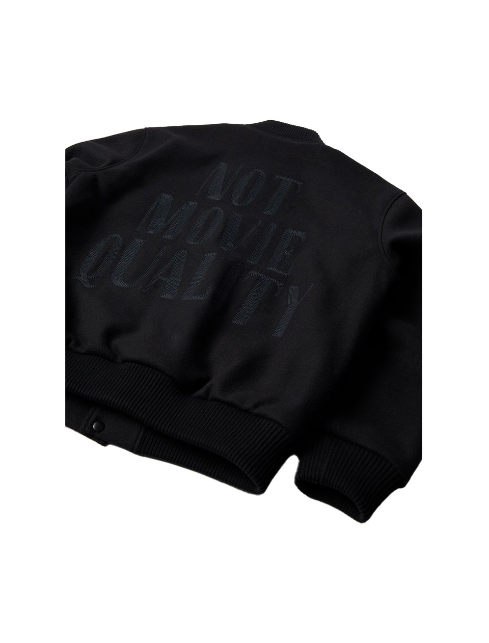 By Parra Not Movie Quality Varsity Jacket Black