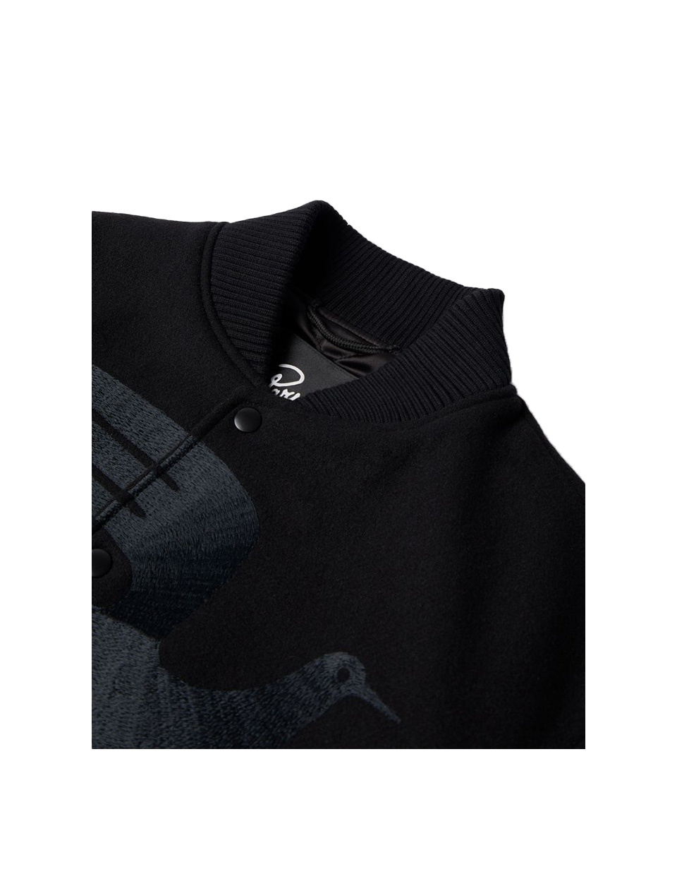 By Parra Not Movie Quality Varsity Jacket Black