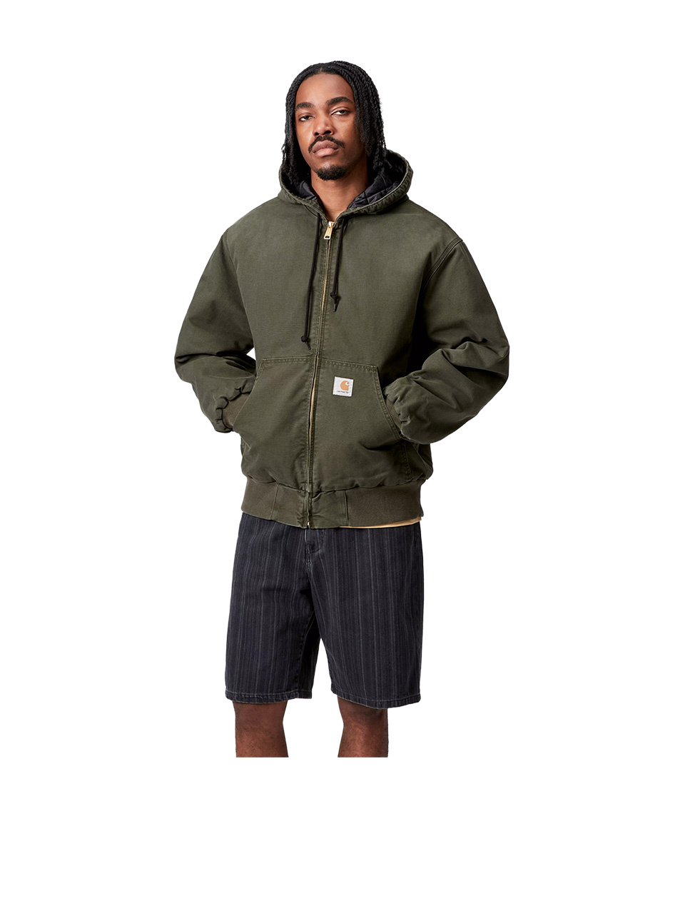 Carhartt WIP OG Active Jacket Olive Stone Canvas
