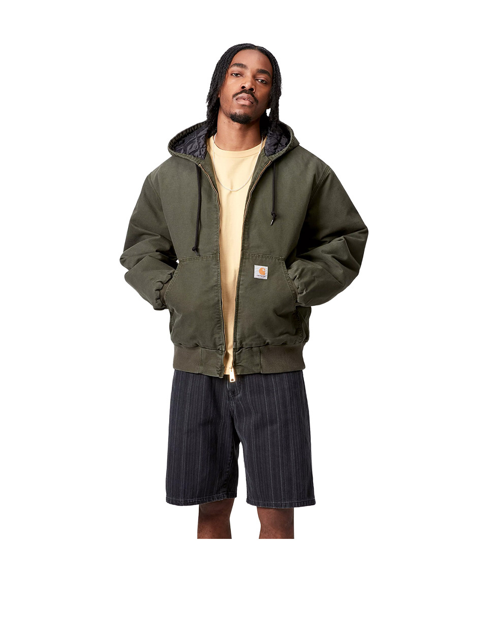 Carhartt WIP OG Active Jacket Olive Stone Canvas